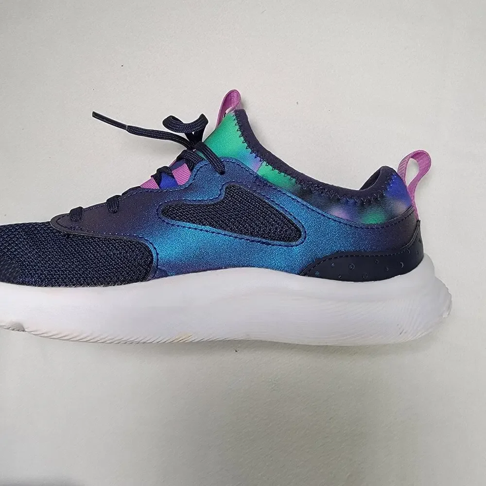 Under Armour Sneakers Shoes 7 Youth Running Hiking Walking Athletic Navy Multi
